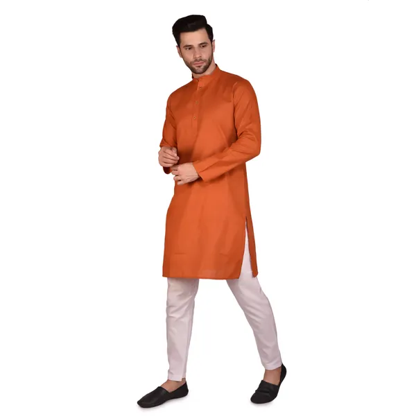 Men's_Orange_Kurta_Pajama_Set_-_Traditional_Ethnic_Wear
