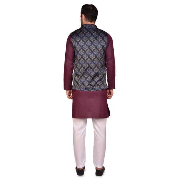 Men'S_Ethnic_Kurta_Pajama_Set_With_Nehru_Jacket