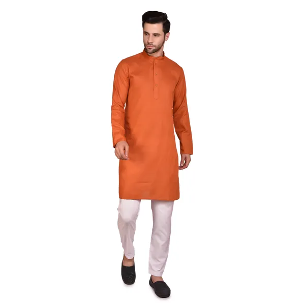 Men's_Orange_Kurta_Pajama_Set_-_Traditional_Ethnic_Wear