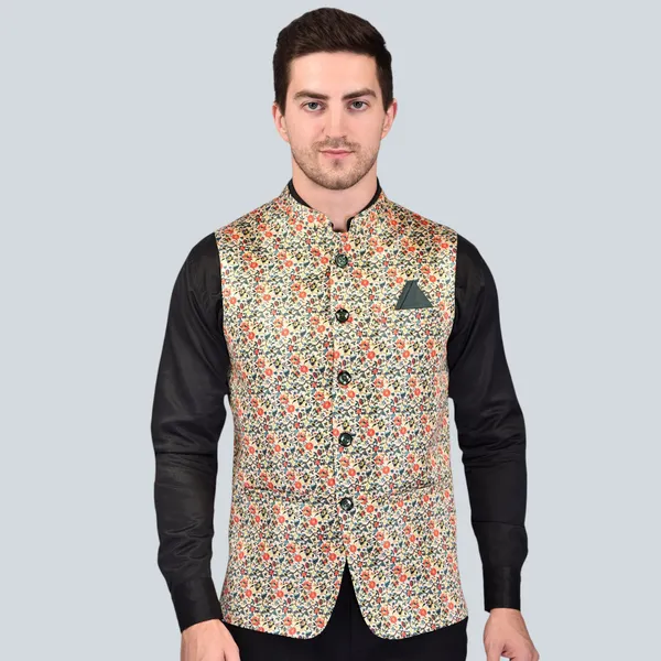 Men's_Floral_Printed_Nehru_Jacket_With_Black_Sleeves