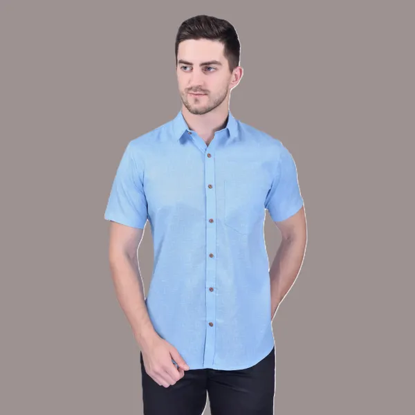 Men's_Light_Blue_Short_Sleeve_Casual_Shirt