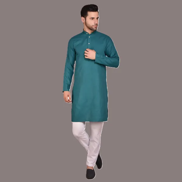 Men's_Teal_Green_Kurta_Pajama_Set_-_Traditional_Ethnic_Wear