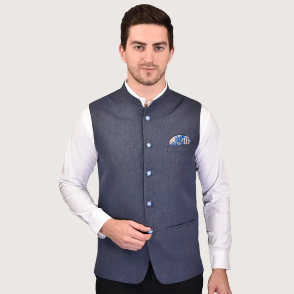 Men's_Navy_Blue_Nehru_Jacket_With_Pocket_Square