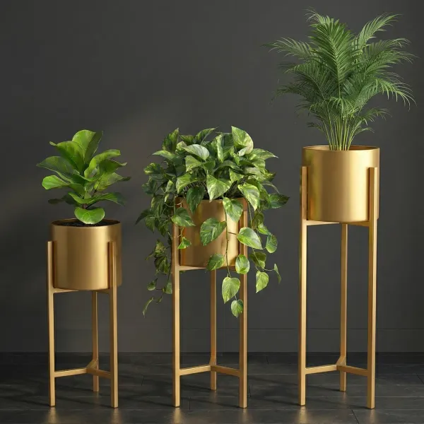 Gold_Metal_Plant_Stand_For_Home_Decor_Set_Of_4