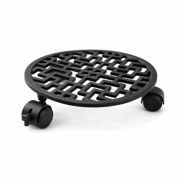 Round_Metal_Plant_Stand_with_Wheels_|_Heavy-Duty_Rolling_Plant_Pot_Trolley_with_360°_Caster_Wheels_&_Lock_|_Decorative_Black_Planter_Caddy_for_Indoor_and_Outdoor_Use