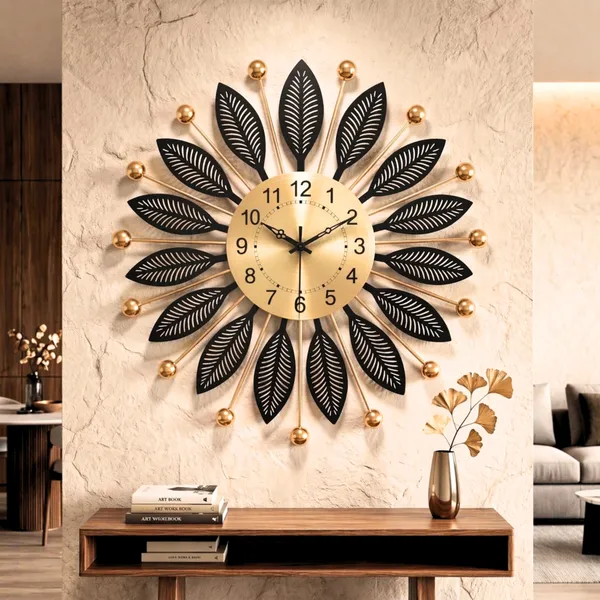 Luxury_Black_And_Gold_Metal_Leaf_Wall_Clock_Modern_Decorative_Silent_Wall_Clock_for_Living_Room_Bedroom