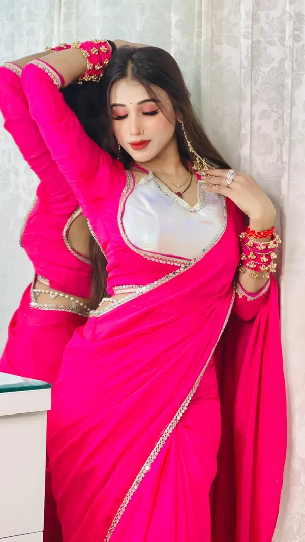 TRENDY_CHINNON_SILK_SAREE_WITH_SILVER_STICH_BLOUSE