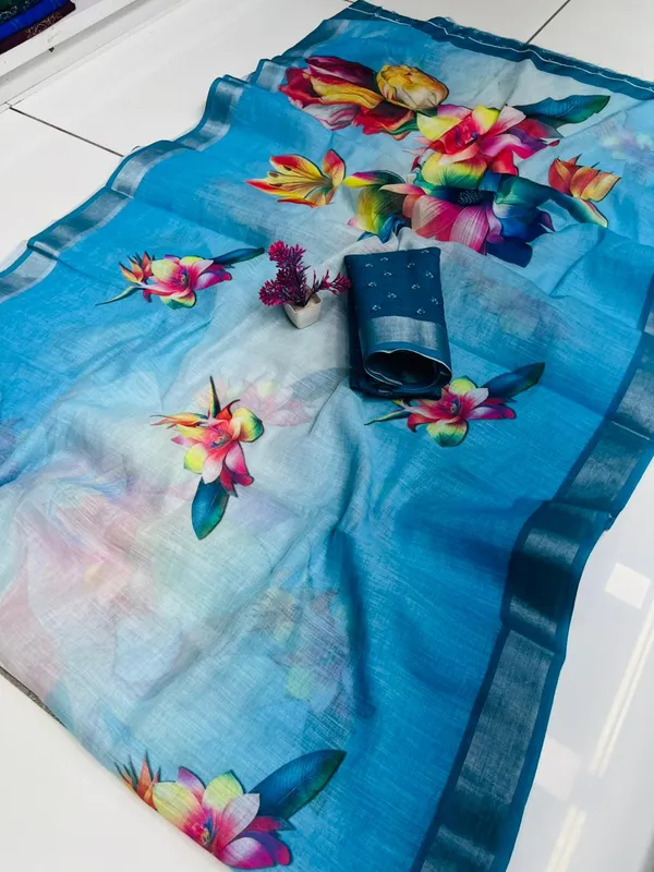 trendy_linen_cotton_saree_digital_print_saree