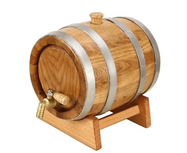 Wooden_Wine/Whiskey_Barrel_With_Brass_Tap_And_Stand_-_Decorative_Oak_Barrel_Dispenser