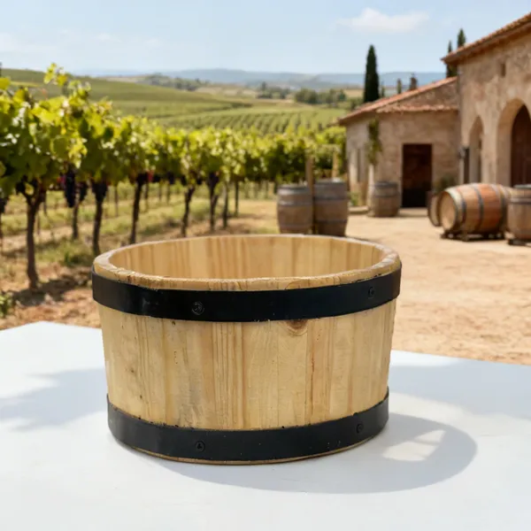 Wooden_Barrel_Bucket_With_Black_Metal_Bands_-_Decorative_Storage_Container