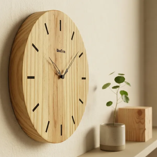 Wooden_Wall_Clock_With_Natural_Grain_Finish