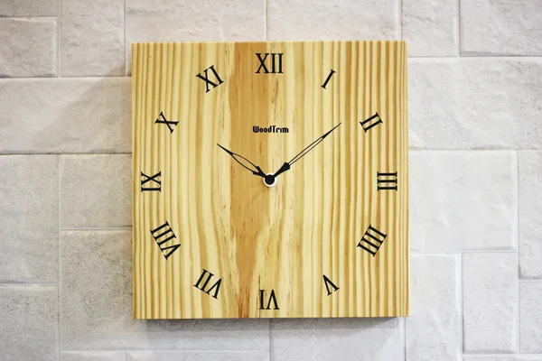 Wooden_Square_Wall_Clock_With_Roman_Numerals_-_Natural_Wood_Finish