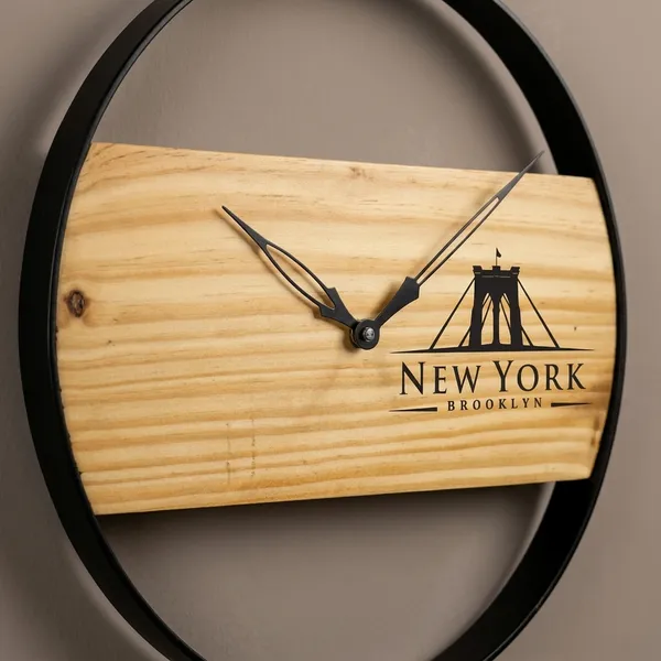 New_York_Brooklyn_Bridge_Wooden_Wall_Clock_-_Modern_Minimalist_Design