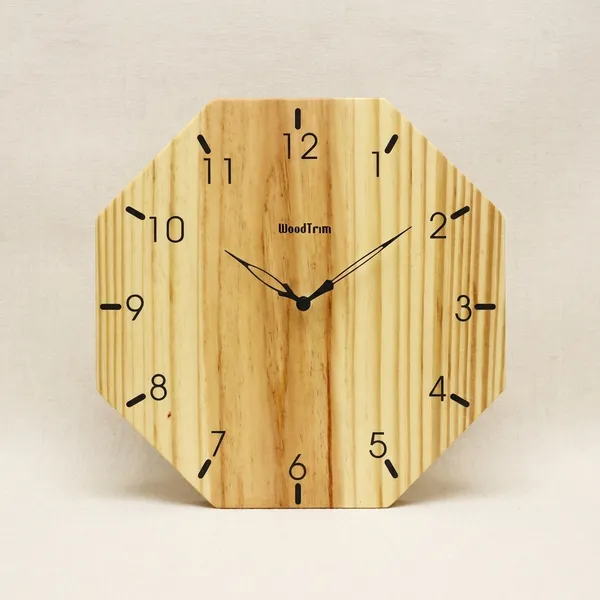 Wooden_Octagonal_Wall_Clock_With_Natural_Finish