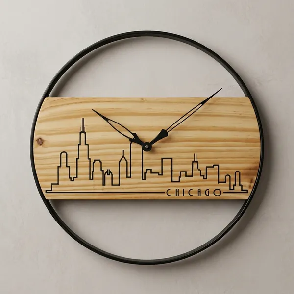 Chicago_Skyline_Wooden_Wall_Clock_-_Modern_Minimalist_Home_Decor