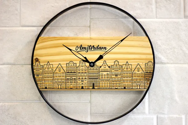 Amsterdam_Wooden_Wall_Clock_With_Skyline_Design