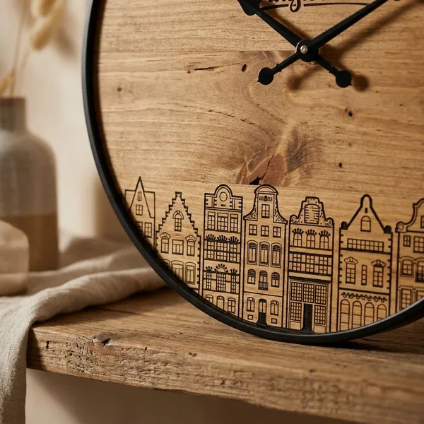 Amsterdam_Wooden_Wall_Clock_With_Skyline_Design