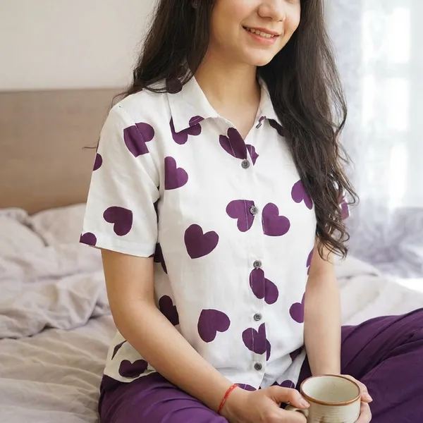 Purple_Lumen_Heart_Half_Sleeves_Co-ord_Set