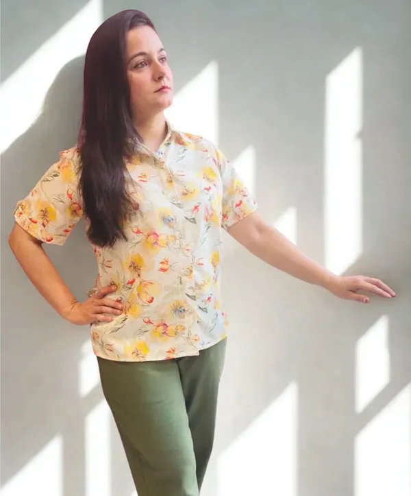Womens_Floral_Print_Short_Sleeve_Casual_Shirt