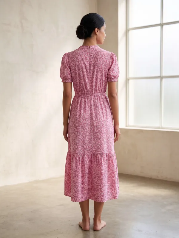 Pink_Floral__Cotton_Long_Dress
