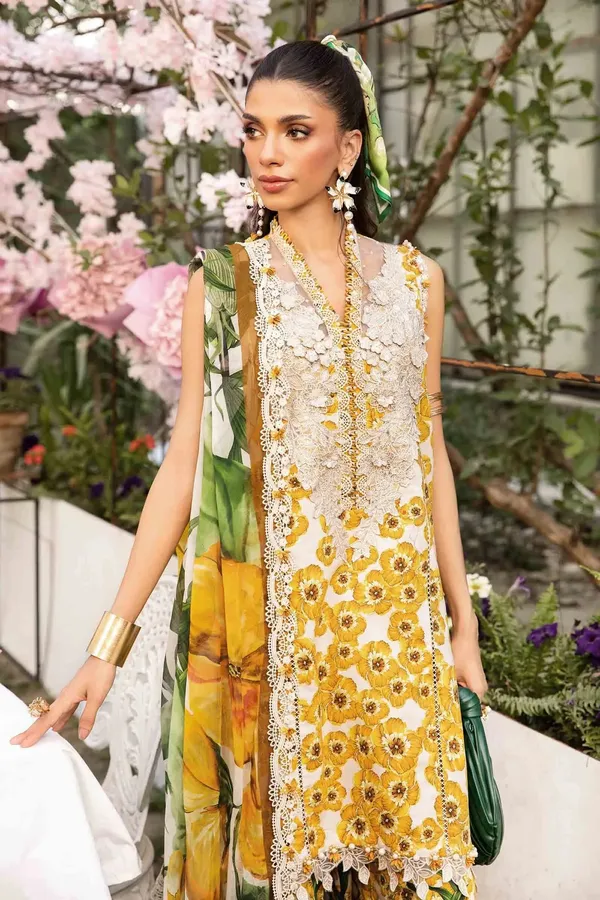 Elegant_Floral_Embroidered_Lawn_Suit_With_Printed_Dupatta_Yellow_And_White