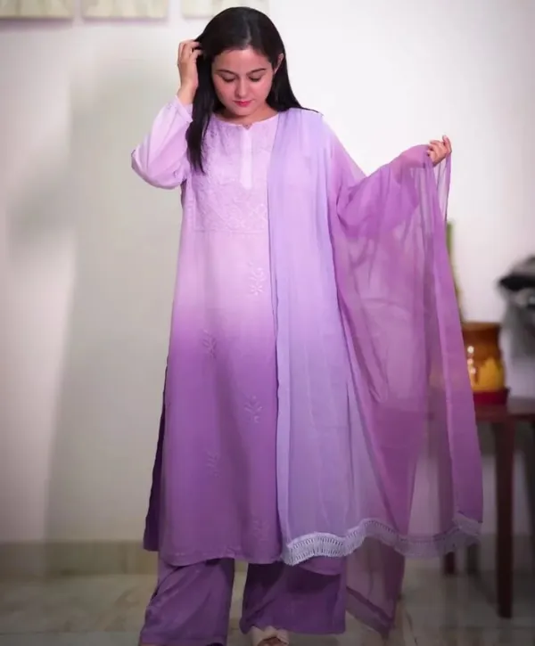 Lavender_Ombre_Embroidered_Chikankari_Palazzo_Suit_Set