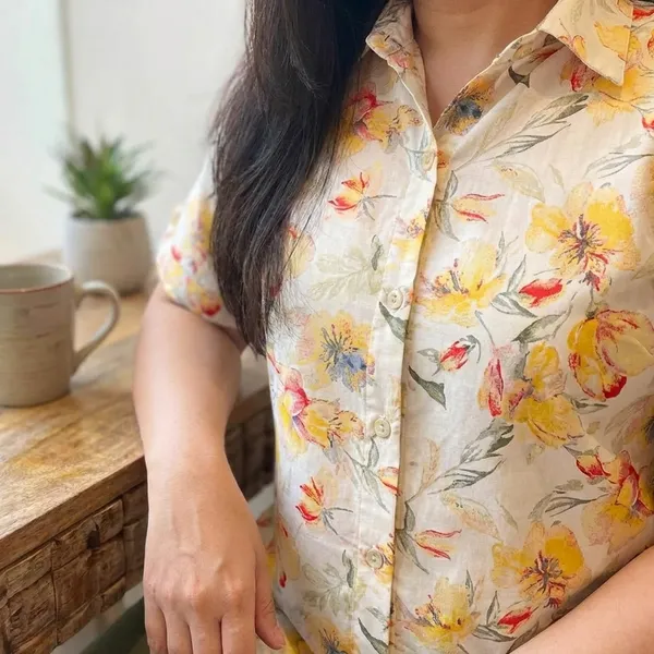 Womens_Floral_Print_Short_Sleeve_Casual_Shirt