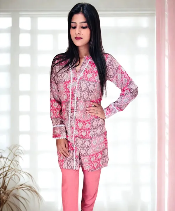 Maroon_Cotton_Ethnic_Co_Ord_Set
