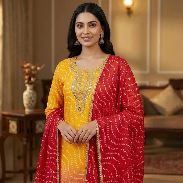 Womens_Bandhani_Tie_Dye_Dupatta_With_Embellished_Border