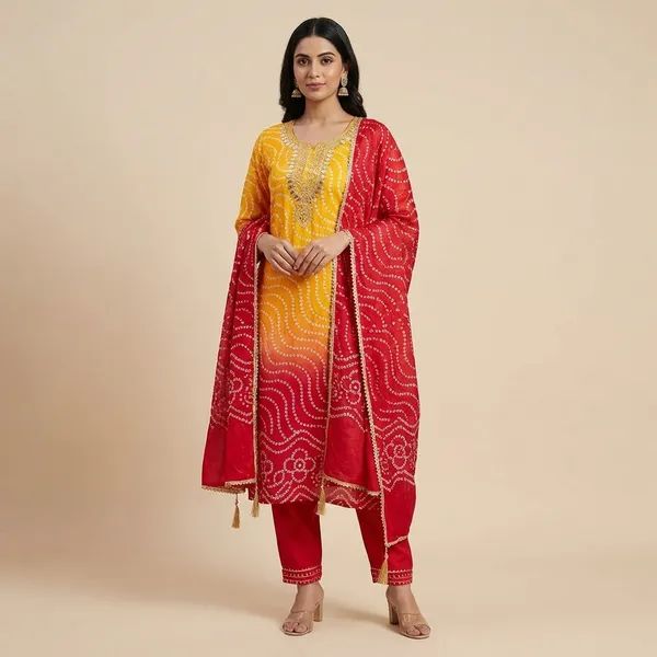 Womens_Bandhani_Tie_Dye_Dupatta_With_Embellished_Border