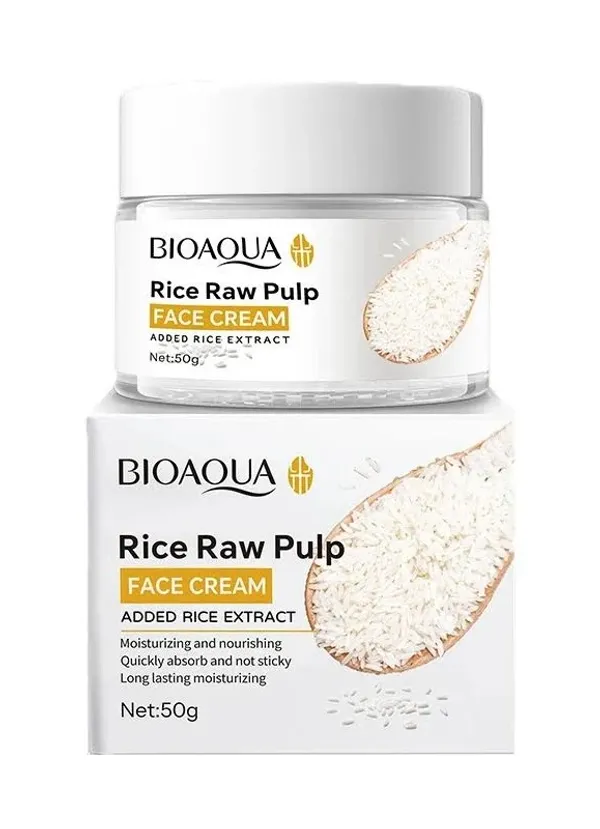 Bioaqua_Rice_Raw_Pulp_Cream_For_Skin_Brightening_&_Hydration_|_Moisturizing_Face_Cream_For_Glowing,_Smooth_&_Even_Tone_Skin_|_Nourishing_Skincare_For_All_Skin_Types_|_50G