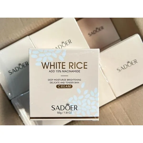 Sadoer_White_Rice_Cream_For_Skin_Brightening_&_Hydration_|_Rice_Extract_Face_Moisturizer_For_Glowing_Skin_|_Reduces_Dark_Spots_&_Improves_Skin_Texture_|_Suitable_For_All_Skin_Types_|_50G