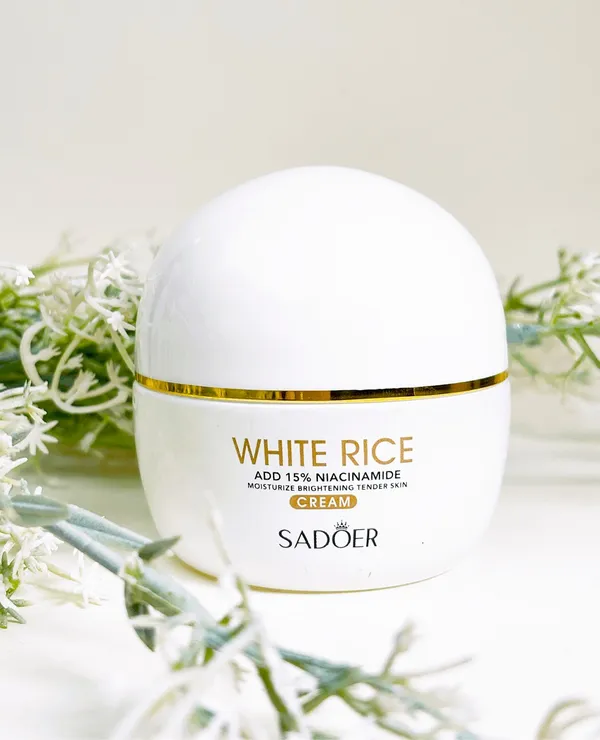 Sadoer_White_Rice_Cream_For_Skin_Brightening_&_Hydration_|_Rice_Extract_Face_Moisturizer_For_Glowing_Skin_|_Reduces_Dark_Spots_&_Improves_Skin_Texture_|_Suitable_For_All_Skin_Types_|_50G