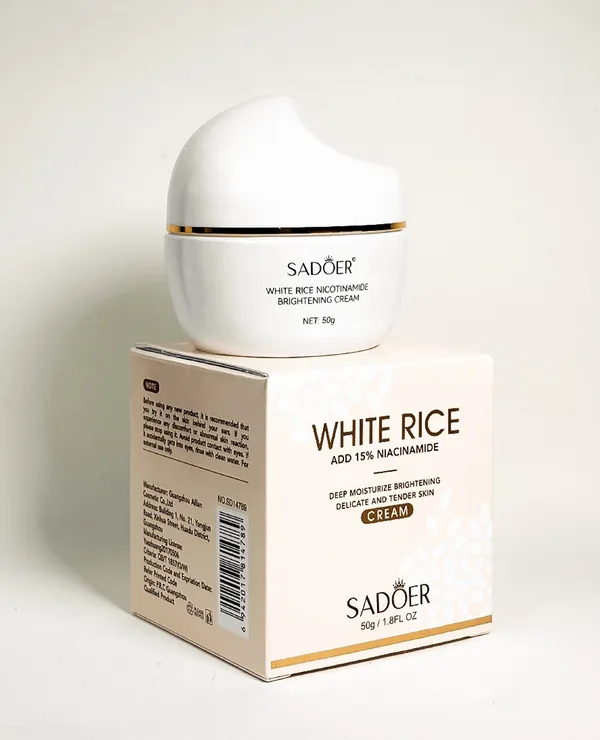 Sadoer_White_Rice_Cream_For_Skin_Brightening_&_Hydration_|_Rice_Extract_Face_Moisturizer_For_Glowing_Skin_|_Reduces_Dark_Spots_&_Improves_Skin_Texture_|_Suitable_For_All_Skin_Types_|_50G