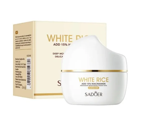 Sadoer_White_Rice_Cream_For_Skin_Brightening_&_Hydration_|_Rice_Extract_Face_Moisturizer_For_Glowing_Skin_|_Reduces_Dark_Spots_&_Improves_Skin_Texture_|_Suitable_For_All_Skin_Types_|_50G