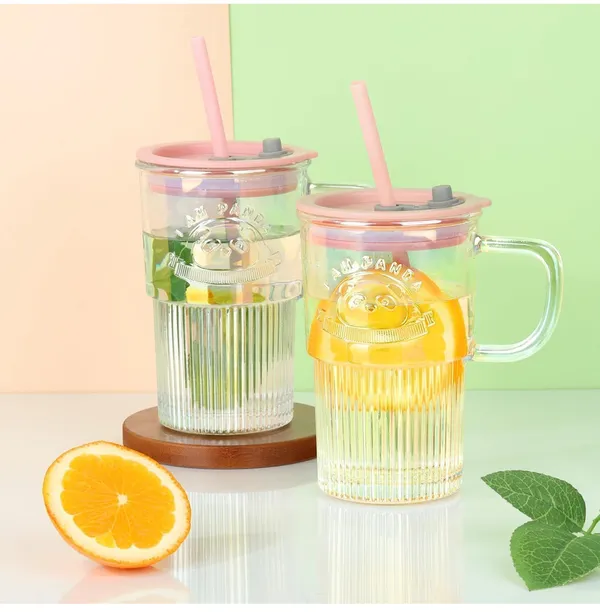 Panda_Glass_Mug_With_Straw_Lid_400_ml_-_Pink