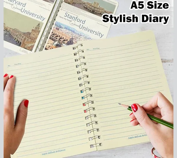 University_Aesthetic_Spiral_Notebook_Pack_Of_2_Mix_Design