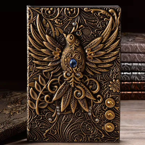 Embossed_Phoenix_Vintage_Hardcover_Journal_Notebook