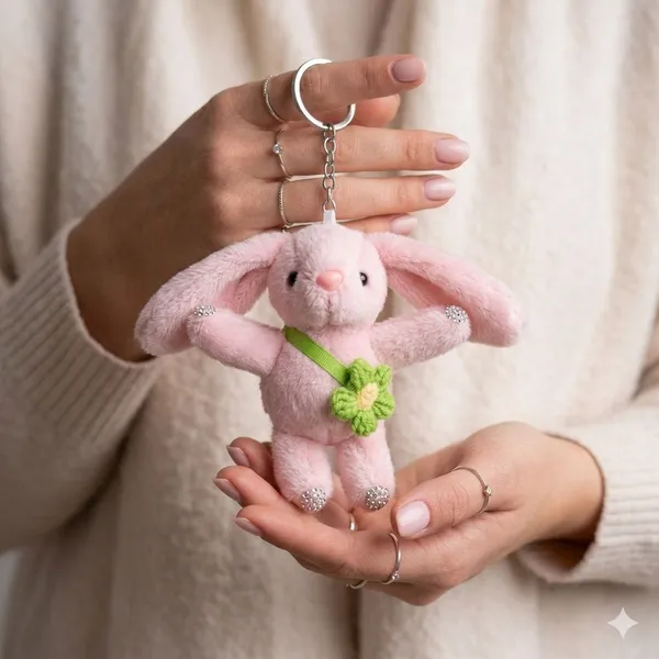 Rhinestone_Plushie_Bag_Charm_Kawaii_Bunny_Keychain