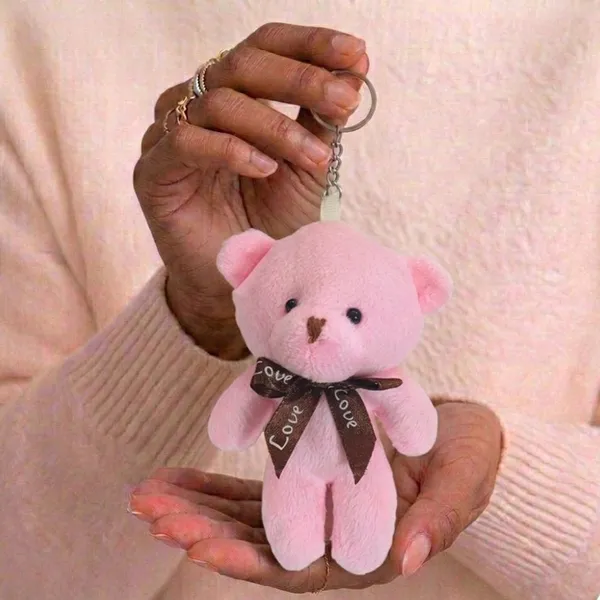 Mini_Teddy_Bear_Plushie_Keychain_Soft_Bow_Bear_Bag_Charm_Pack_Of_2_Mix_Colour