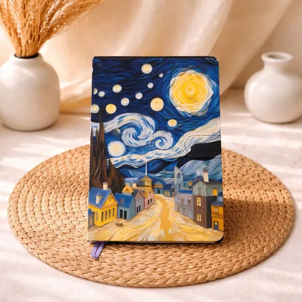 Van_Gogh_Starry_Night_3D_Embossed_Hardcover_Notebook_Ruled_Journal