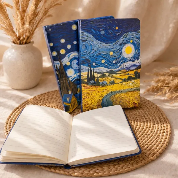 Van_Gogh_Starry_Night_3D_Embossed_Hardcover_Notebook_Ruled_Journal