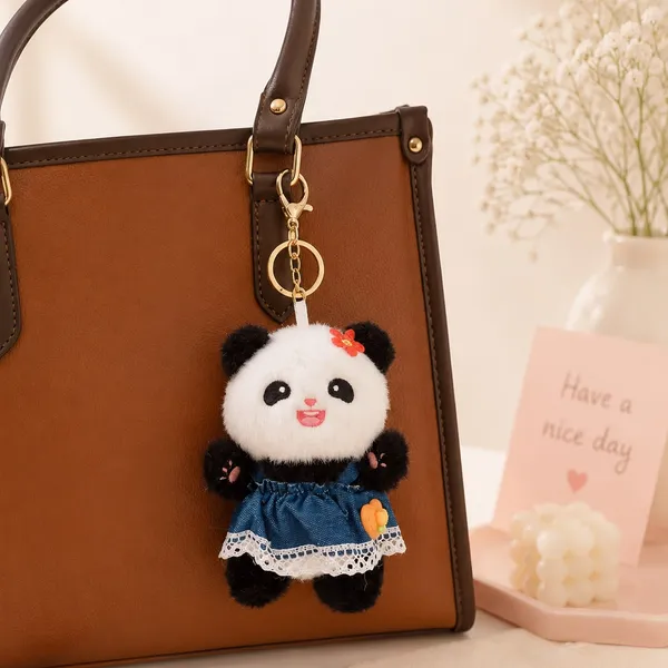 Denim_Dress_Panda_Plushie_Keychain_–_Kawaii_Bag_Charm