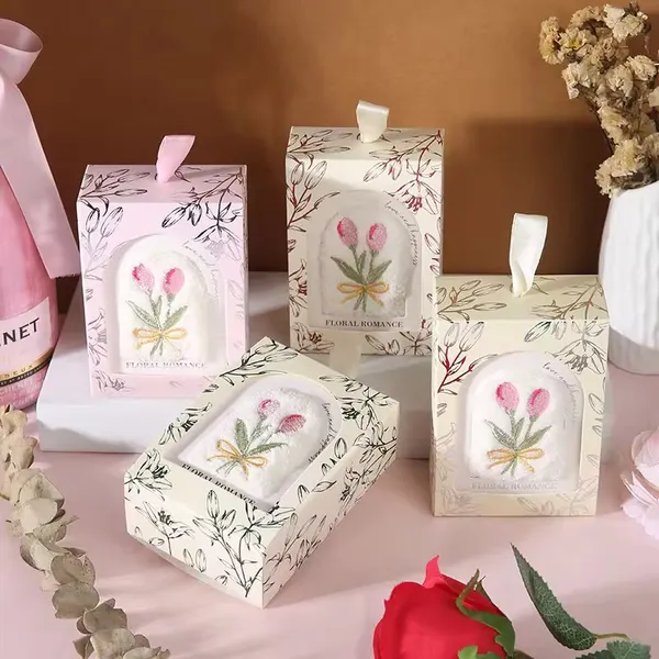 Floral_Embroidered_Hand_Towel_–_Gift_Box_-_Mix_Colour_-_Pack_of_2