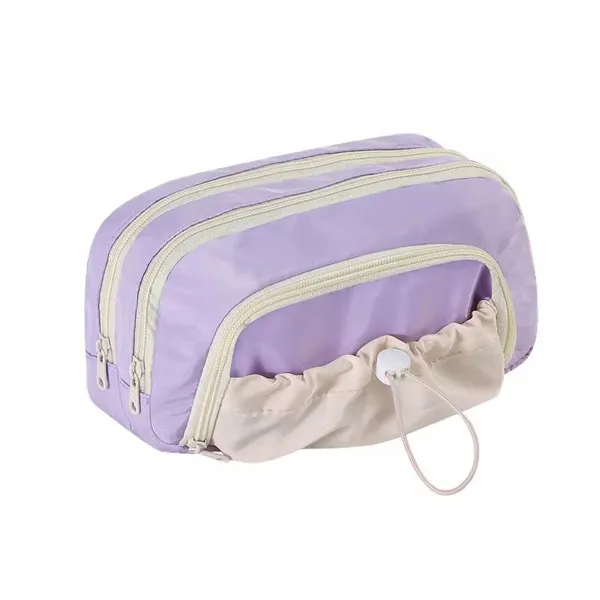Multi-Compartment_Pencil_&_Cosmetic_Pouch_-_Lavender