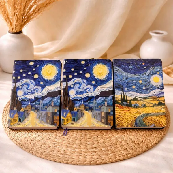 Van_Gogh_Starry_Night_3D_Embossed_Hardcover_Notebook_Ruled_Journal
