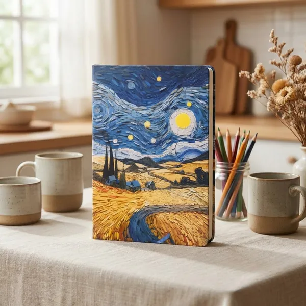 Van_Gogh_Starry_Night_3D_Embossed_Hardcover_Notebook_Ruled_Journal