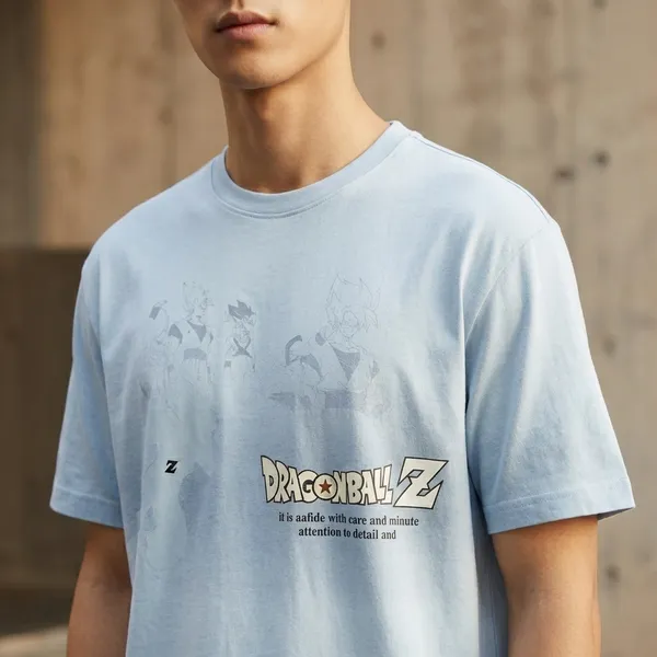 Dragon_Ball_Z_Anime_Print_Light_Blue_Oversized_T-Shirt