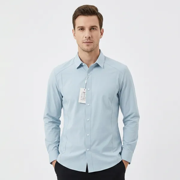 Men's_Light_Blue_Long_Sleeve_Semi_Formal_And_Formal_Shirt