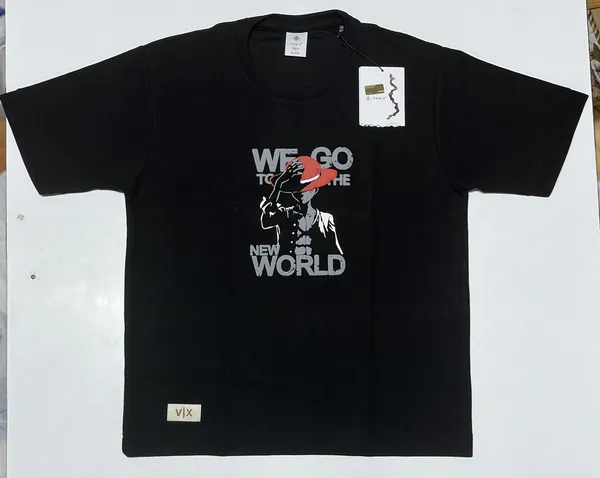 We_Go_To_The_New_World_Graphic_Print_T-Shirt